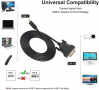 Benfei USB C към DVI кабел, [Thunderbolt 3] 24К позлатени конектори - 2 метра, снимка 3