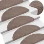 vidaXL Постелки за стълби, самозалепващи се, 15 бр., 56x17x3 см, светлокафяви, полукръгли, снимка 2