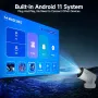 Android 11 Projector HY300 PRO+ HD, WIFI6, BT5.0, 260ANSI, 8000lumens + подарък, снимка 8