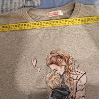 Дамска блуза с щампа, снимка 3 - Блузи с дълъг ръкав и пуловери - 42599459