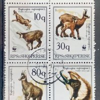 1978. Албания 1990 ~ “ Фауна. WWF : Дива коза.” , СТО, снимка 1 - Филателия - 44286144