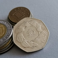 Монета - Великобритания - 50 пенса (юбилейна) | 1973г., снимка 1 - Нумизматика и бонистика - 36170993
