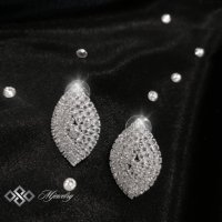 КОМПЛЕКТ AURORA / Лускозен дамски комплект бижута с кристали от 3 части , снимка 4 - Бижутерийни комплекти - 42676553