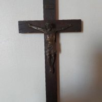 Стар кръст , Исус Христос 25х12.5см, снимка 1 - Други ценни предмети - 41394403
