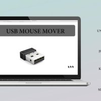 USB AirDrive Mouse Jiggler Moji Фалшива Мишка Симулатор USB Port Shaker Wiggler Jitter USB Air Drive, снимка 1 - Клавиатури и мишки - 41478274