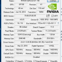 Продавам видео карта nVidia ASUS GT730 2GB DDR3 128bit HDMI DVI VGA PCI-E, снимка 4 - Видеокарти - 41019929
