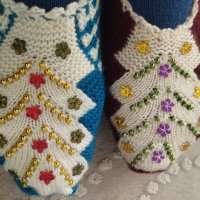 терлици плетени за чеиз и др., снимка 3 - Дамски чорапи - 44406030