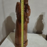 Стара дървена статуетка, снимка 4 - Други ценни предмети - 44231164