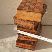 Стари кутии за шах, стара дървена кутия, 5 бр, снимка 16 - Шах и табла - 39086997