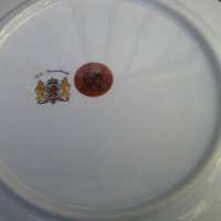 Красива порцеланова западно - германска чиния със замък става и за стена, снимка 2 - Други ценни предмети - 39532287