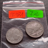 Две монети 50/20 цента 1941/1940г. Италия за колекция - 26381, снимка 9 - Нумизматика и бонистика - 36044979