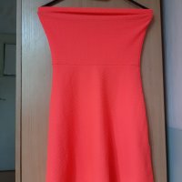 Неоново оранжева рокля, снимка 3 - Рокли - 41611073