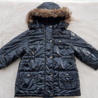 Детско зимно яке с пух на качулката размер 2 години, снимка 2 - Бебешки якета и елеци - 34498660