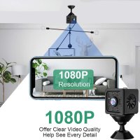 K13 безжична WiFi мини камера Hd 1080p нощно виждан, откриване на хора, откриване на движение, лесна, снимка 3 - Камери - 41725998