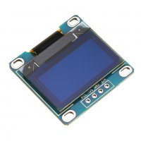 0,96 инча 4-пинов IIC I2C OLED дисплей модул 12864 / жълт + син, снимка 8 - Друга електроника - 35807012