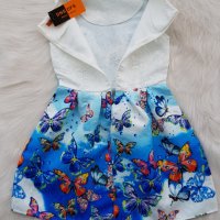 Детска рокля на пеперуди 10-12 години, снимка 4 - Детски рокли и поли - 40942015