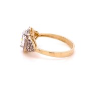 Златен дамски пръстен 2,83гр. размер:57 14кр. проба:585 модел:21867-4, снимка 3 - Пръстени - 44167598