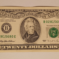 20 долара САЩ 1995 Старият вид ,, Малка глава " , Банкнота от Америка , снимка 2 - Нумизматика и бонистика - 44768111