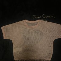 Уникална диско мрежеста блуза със сърце от паети, CASHE , снимка 5 - Тениски - 42651768