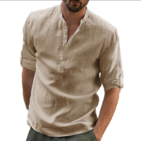 мъжки ленени ризи ., снимка 2 - Тениски - 44706630