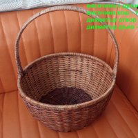 Плетена кошница, кръгла, снимка 2 - Други - 41911735