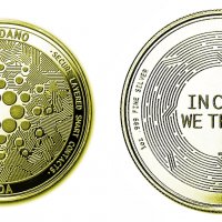 Кардано монета / Cardano Coin ( ADA ) - In code we trust - Gold, снимка 1 - Нумизматика и бонистика - 39115953