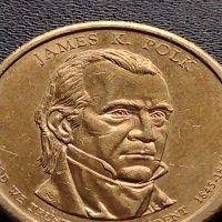 Възпоменателна монета 1 долар JAMES K. POLK 11 президент на САЩ (1845-1849) за КОЛЕКЦИЯ 38108, снимка 6 - Нумизматика и бонистика - 40765964