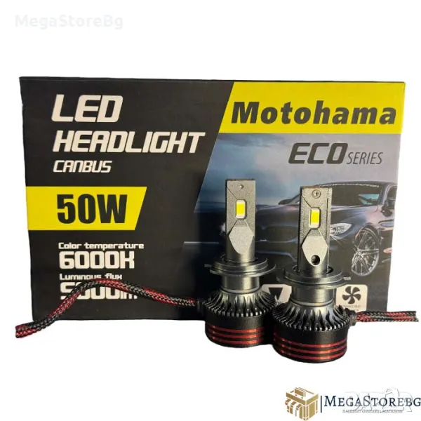 Диодни крушки Мотохама ЕКО Н7 12-24V 2 БР/К-Т, снимка 1