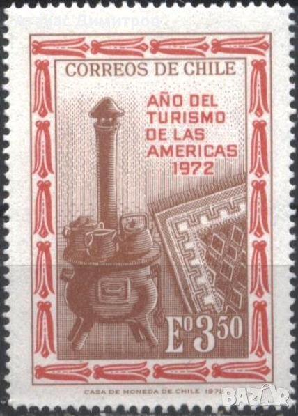 Чиста марка Година на туризма на Америка 1972 от Чили, снимка 1