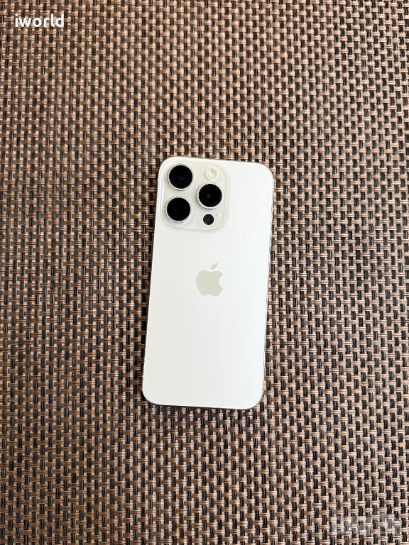 Топ цена! iPhone 15Pro Лизинг от 16Е/мес white Titanium 128 gb бял USA, снимка 1