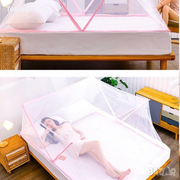 Комарник за легло предпазващ от комари, буболечки, паяци и др, снимка 1