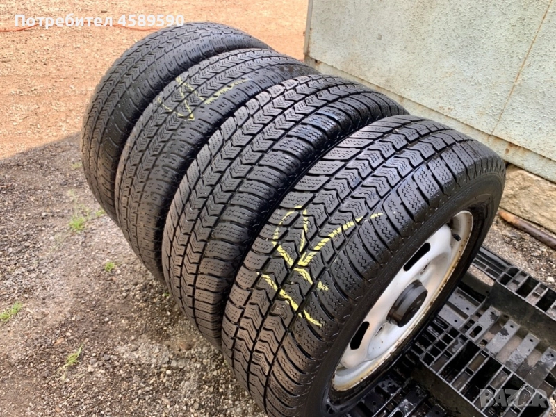 4бр.Оригинални железни джанти + ЗИМНИ ГУМИ Semperit 195/70/15C 15" 5x160 за Ford Transit(2000-2024), снимка 1