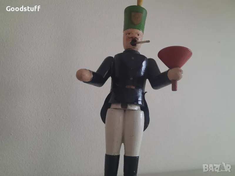 Свещник, немски войник, дървен, фигура,

, снимка 1