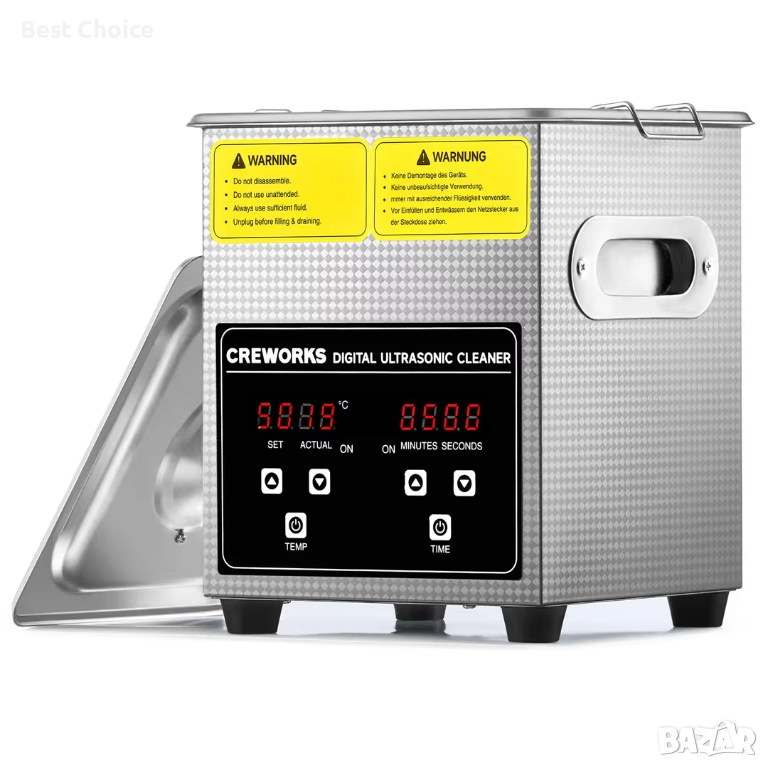 Дигитална ултразвукова почистваща машина Creworks 2 литра, снимка 1