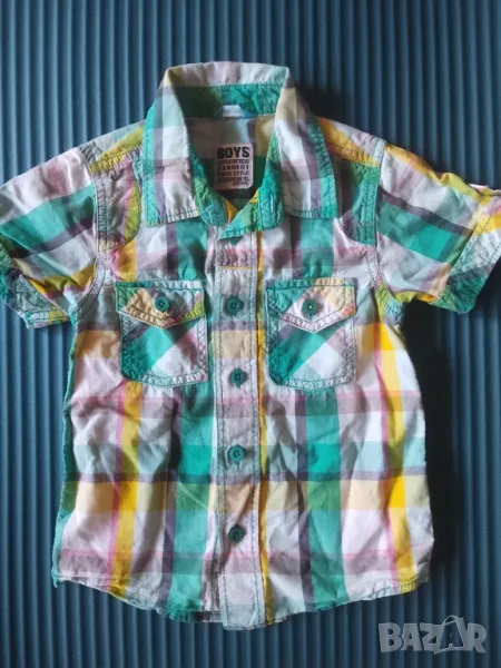 HEMA детска риза къс ръкав -  за момче 98-104 см., снимка 1