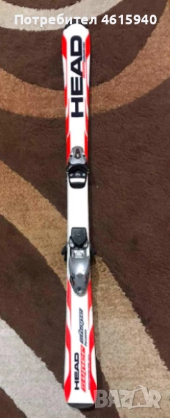 детски ски HEAD SUPERSHAPE 127см. + автомати HEAD SX 4.5 full diagonal, снимка 1