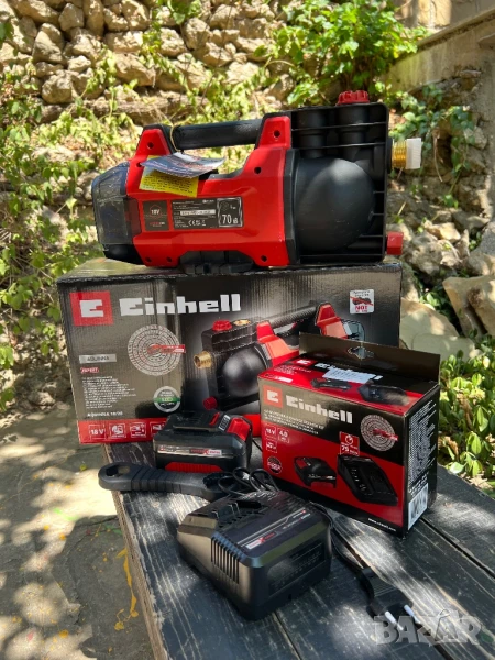 Помпа за вода Einhell с батерия и зарядно, снимка 1