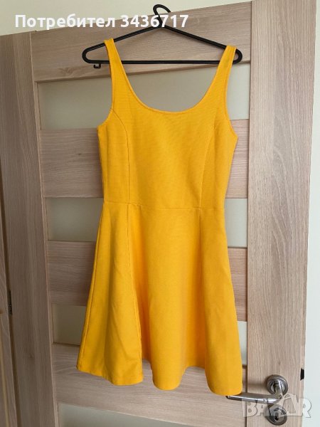 Къса жълта рокля H&M, снимка 1