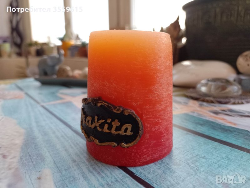 декоративна ароматна свещ от Португалия с аромат на портокал и кафе, снимка 1