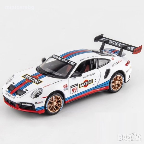Метални колички: Porsche 911 GT3 Martini (Порше), снимка 1