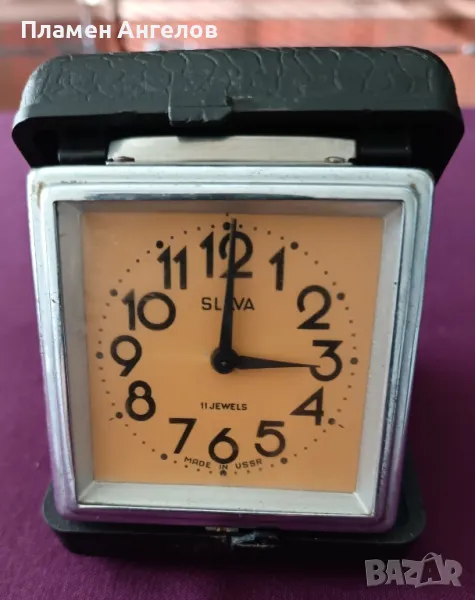 повреден механичен-турестически часовник " Slava". , снимка 1