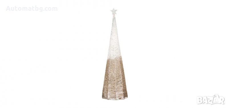 Коледна декоративна метална елха със звезда, 43см, Automat, снимка 1
