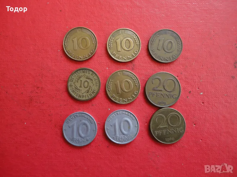Лот пфенинг пфеннинги немска монета лот монети , снимка 1