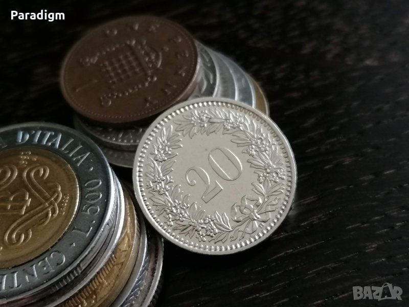 Монета - Швейцария - 20 рапен | 2009г., снимка 1