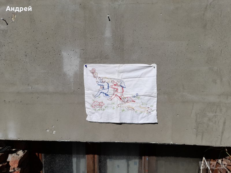 Стара бродирана калъфка за възглавница #200, снимка 1