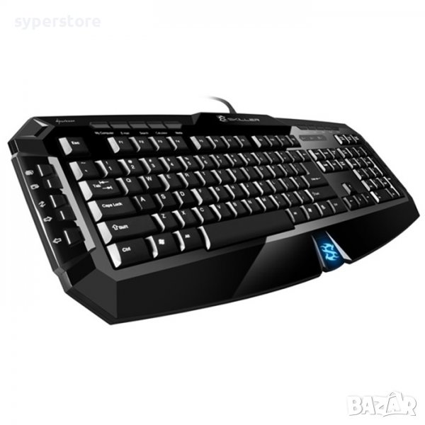 Клавиатура Sharkoon Skiller Геймърска Gaming  черна, SS300650, снимка 1