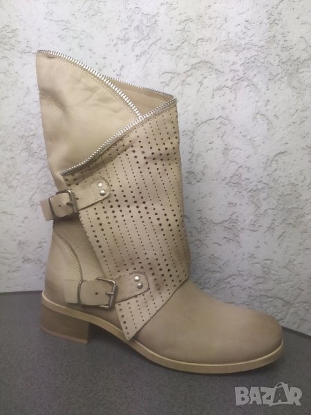 Кожени есенни перфорирани Боти Primadonna 36, снимка 1