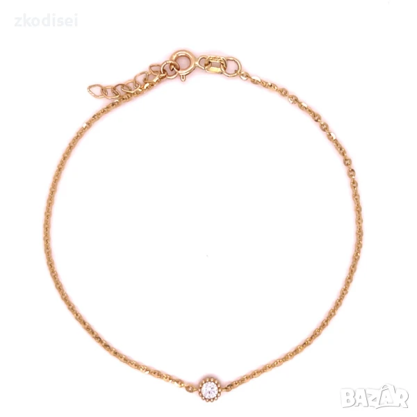 Златна дамска гривна 1,21гр. 19,5см. 14кр. проба:585 модел:33286-1, снимка 1