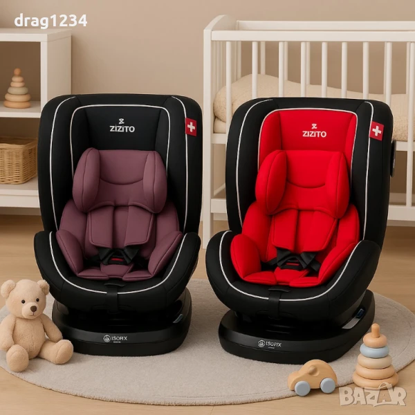 Столче за кола Zizito Amadeo, 0-36 кг, с IsoFix, снимка 1