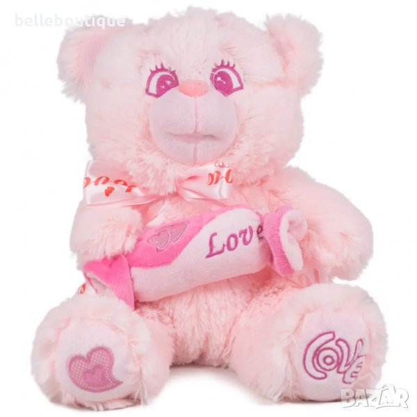 Разкошно розово плюшено мече 50 см., снимка 1